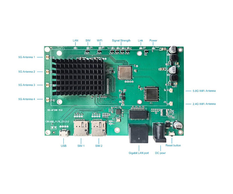 5G Router Board of 5G-01





